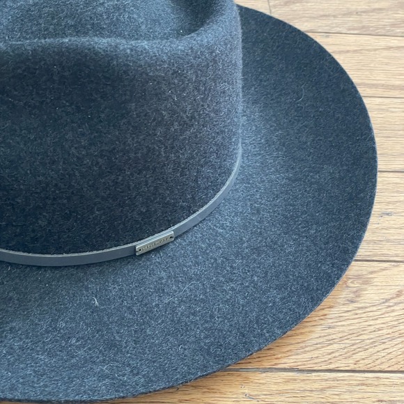 NEW Gigi Pip Rancher Hat Sz XS 55 100% Australian Wool Charcoal Gray Cowboy NWT‎